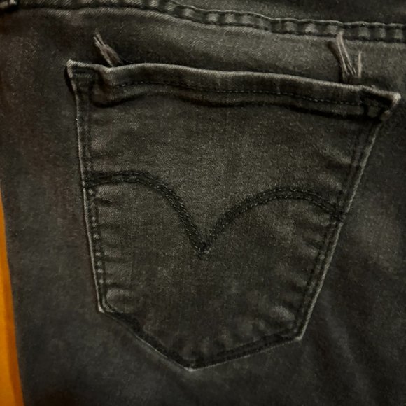 Levi’s 711 Skinny Jeans Black Stretchy 30x30‎ - Picture 12 of 16